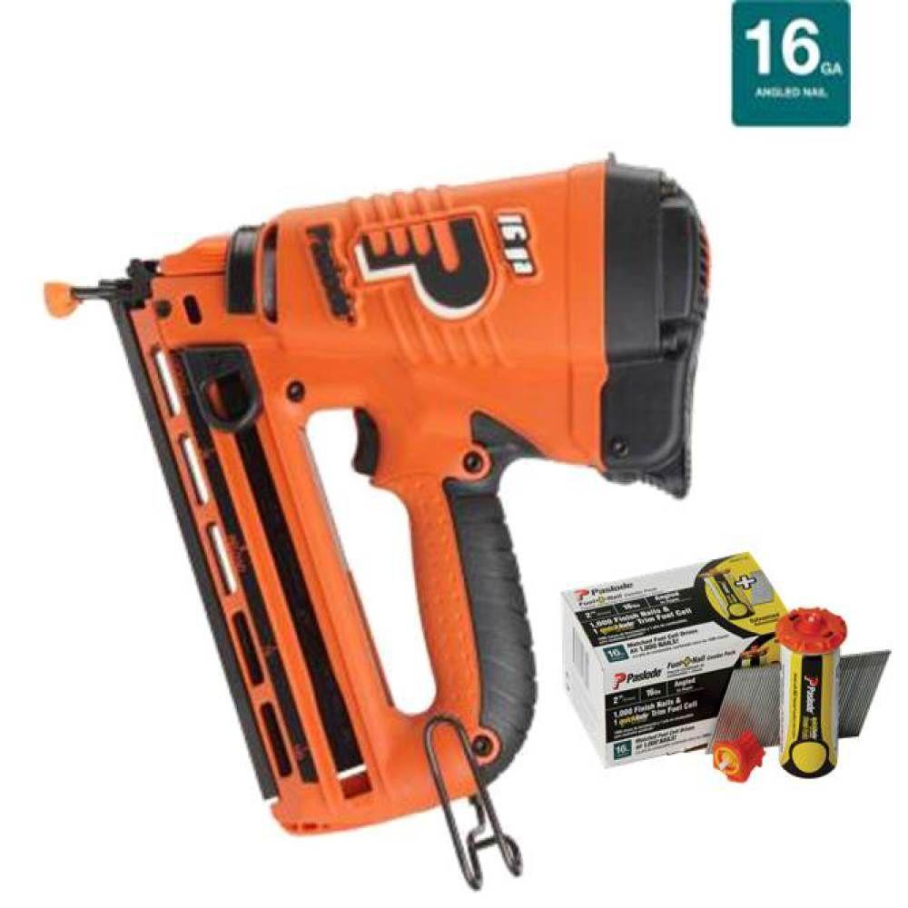 Paslode 16Gauge Angled Cordless Lithiumion Finish Nailer Combo with