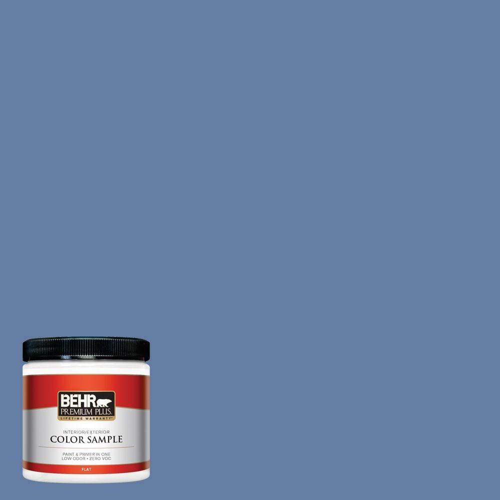 Behr Premium Plus 8 Oz 600d 6 Blueberry Patch Flat Interior 600d 6 Blueberry Patch Flat Interior Exterior Paint And Primer In One Sample