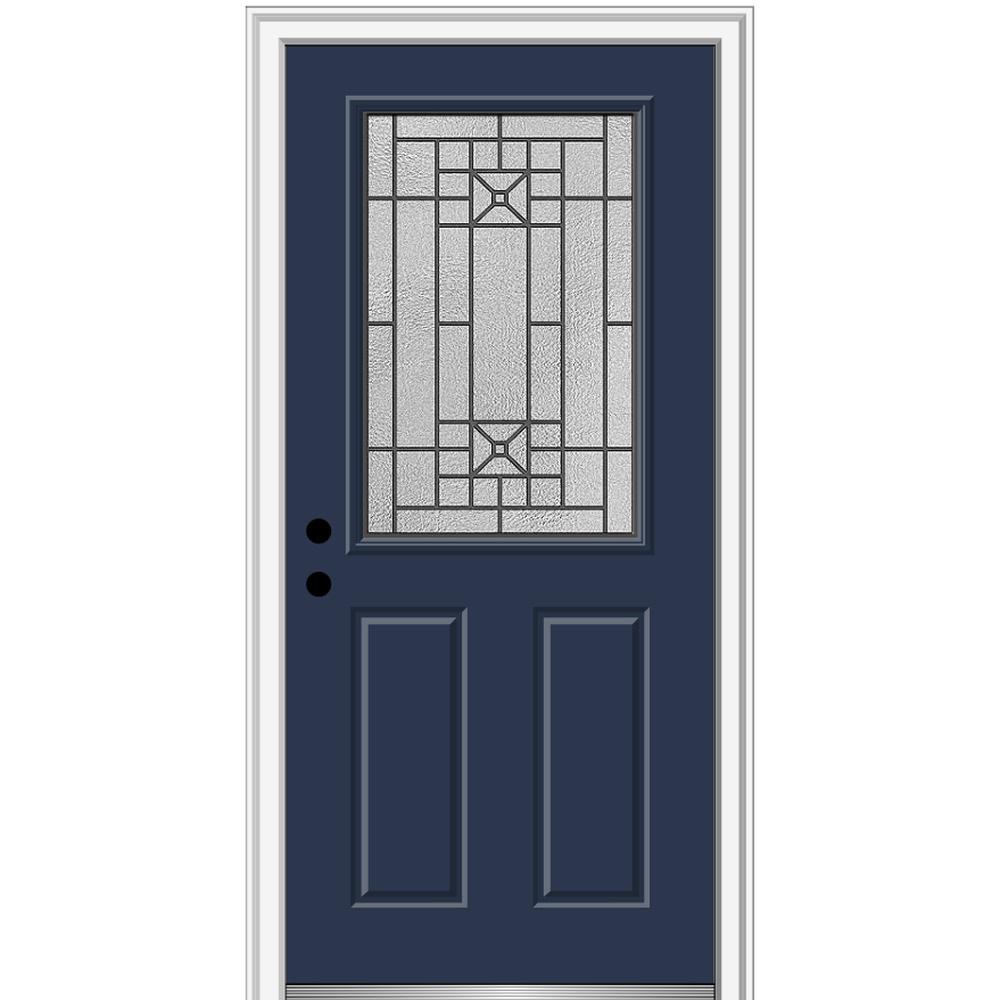 MMI Door 36 in. x 80 in. Courtyard RightHand 1/2Lite