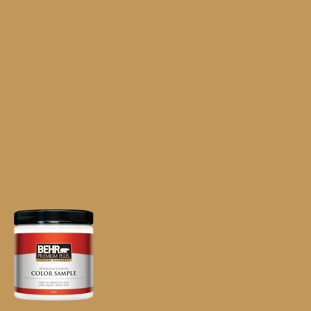 BEHR Premium Plus 8 Oz. #330D-6 Townhouse Tan Interior/Exterior Paint ...