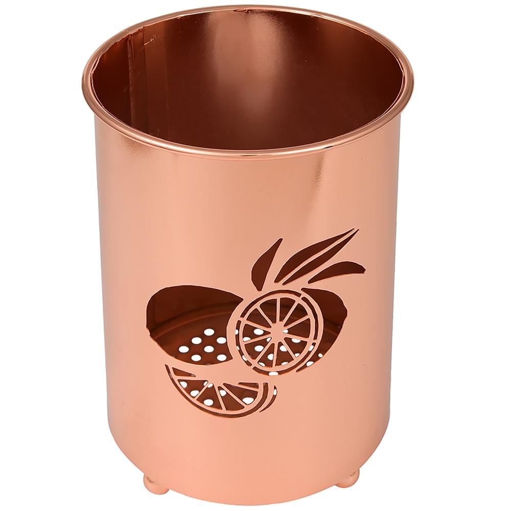 Creative Home Deluxe Copper Plated Metal Utensil Holder Kitchen Tool   Copper Creative Home Utensil Holders 50246 64 1000 