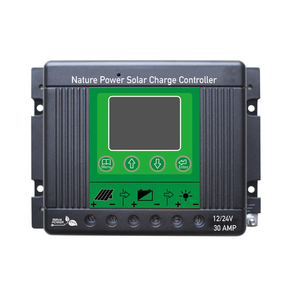 NATURE POWER 12-Volt 30 Amp Solar Charge Controller-60032 - The Home Depot