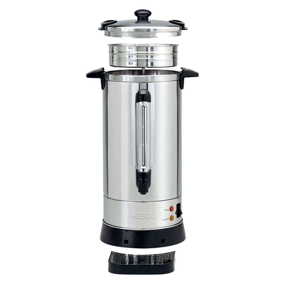Nesco 30Cup Stainless Steel Coffee Urn DoubleWall Insulated Cool