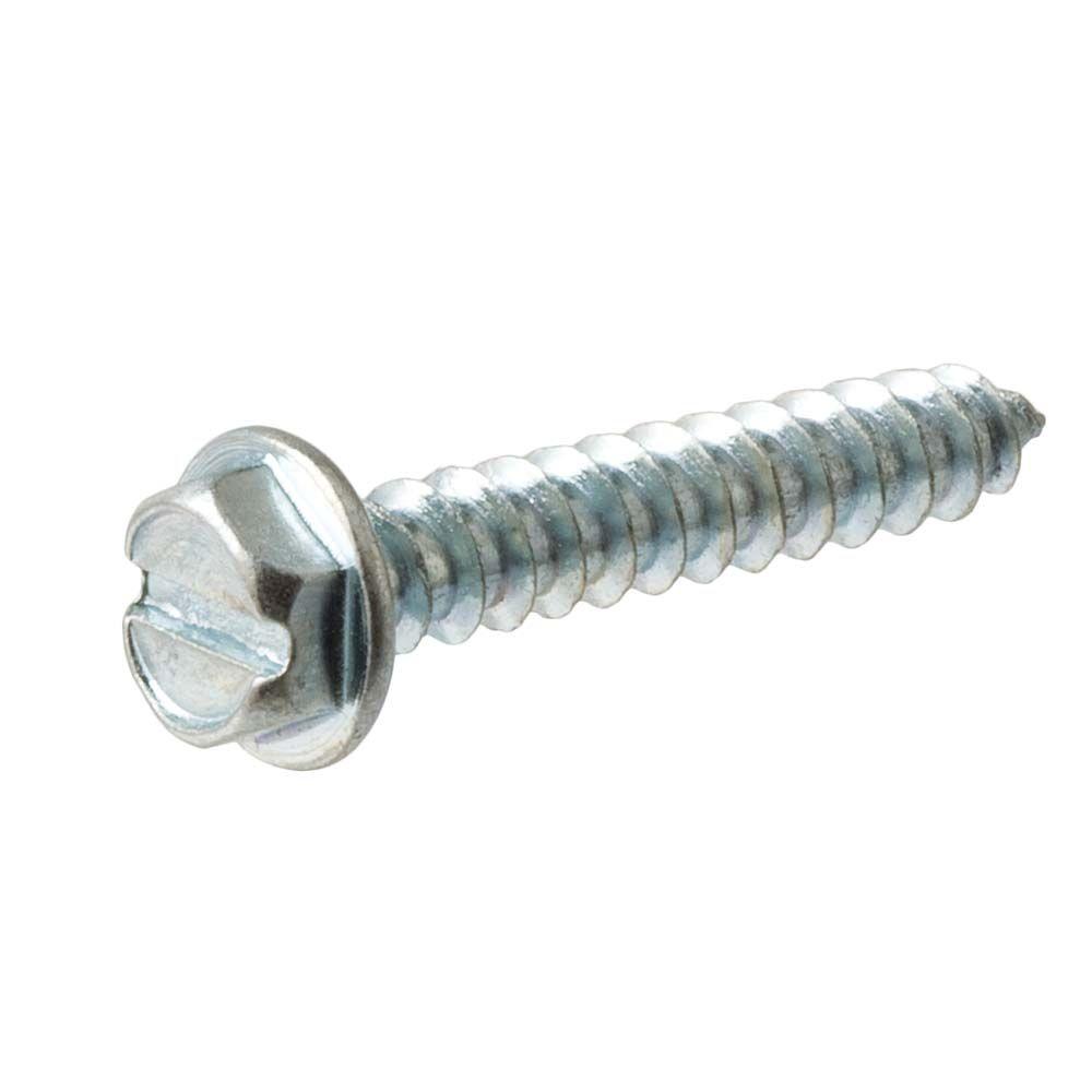 Crown Bolt 10 3/4 in. Slotted HexHead Sheet Metal Screws (25Pack