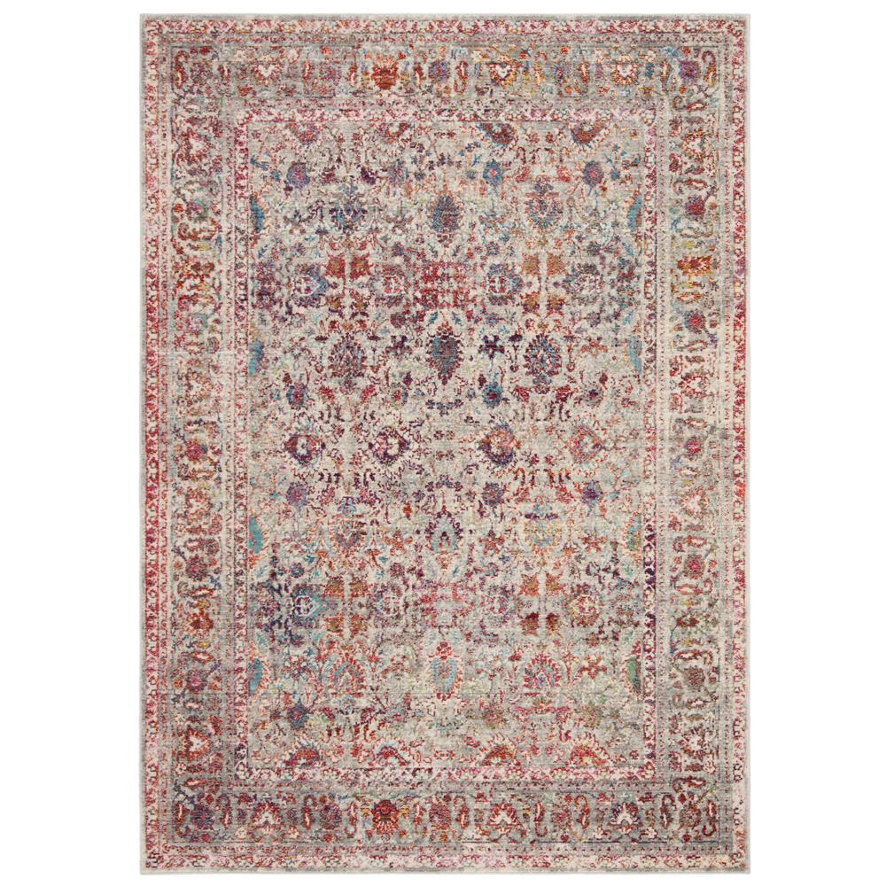 Safavieh Valencia Gray Red 5 Ft 1 In X 7 6 Area Rug