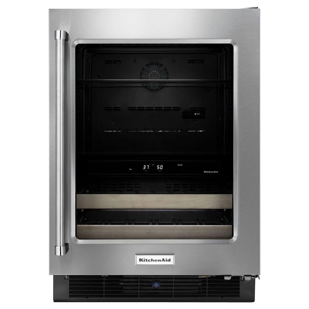 Whirlpool 24 in. W 5.8 cu. ft. Dual Zone 12Bottle Wine Cooler