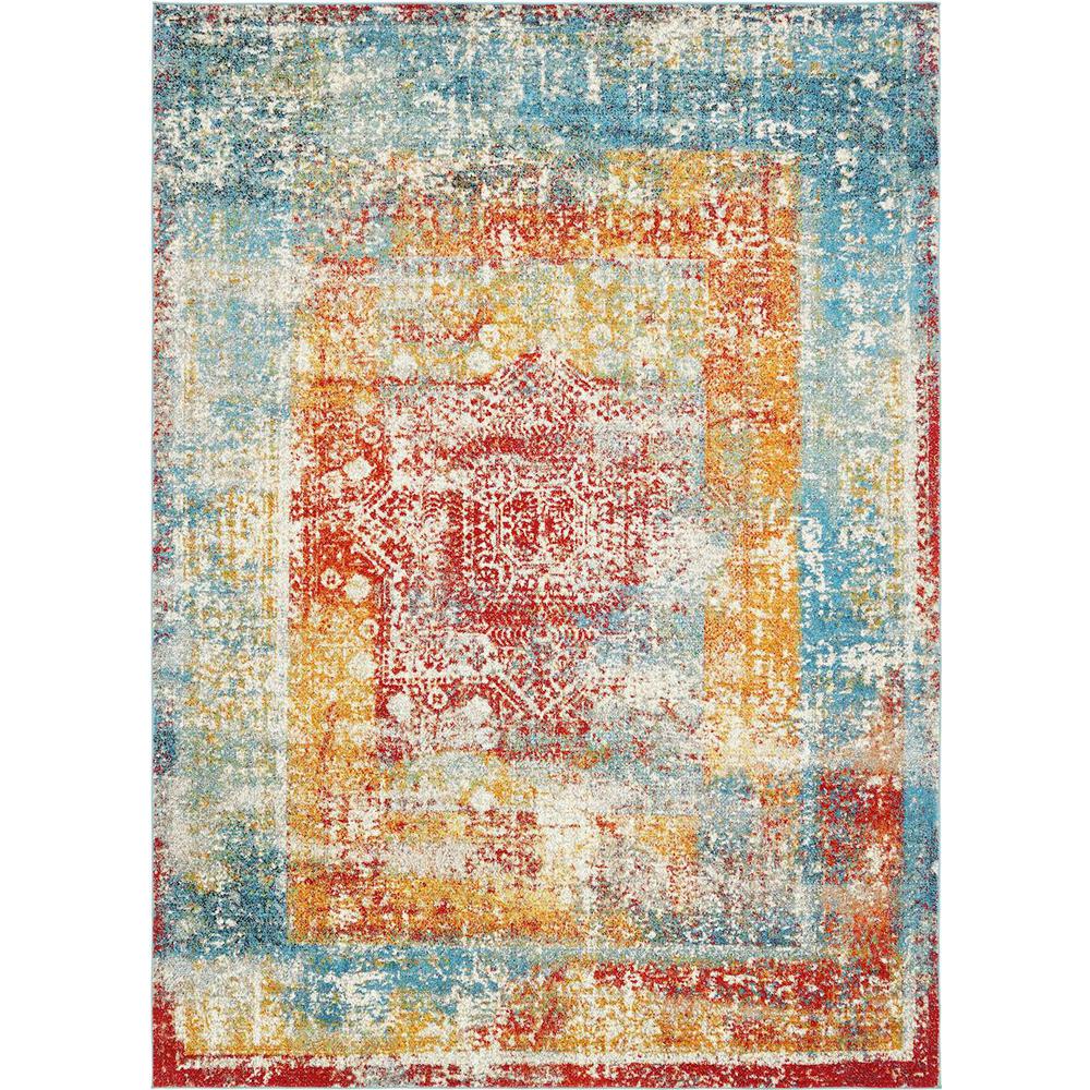 Unique Loom Venice Multi 9 ft. x 12 ft. Area Rug3140391 The Home Depot