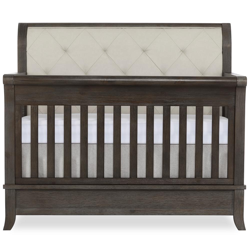 Evolur Amsterdam 5 In 1 Smokey Brushed Grey Convertible Crib 911