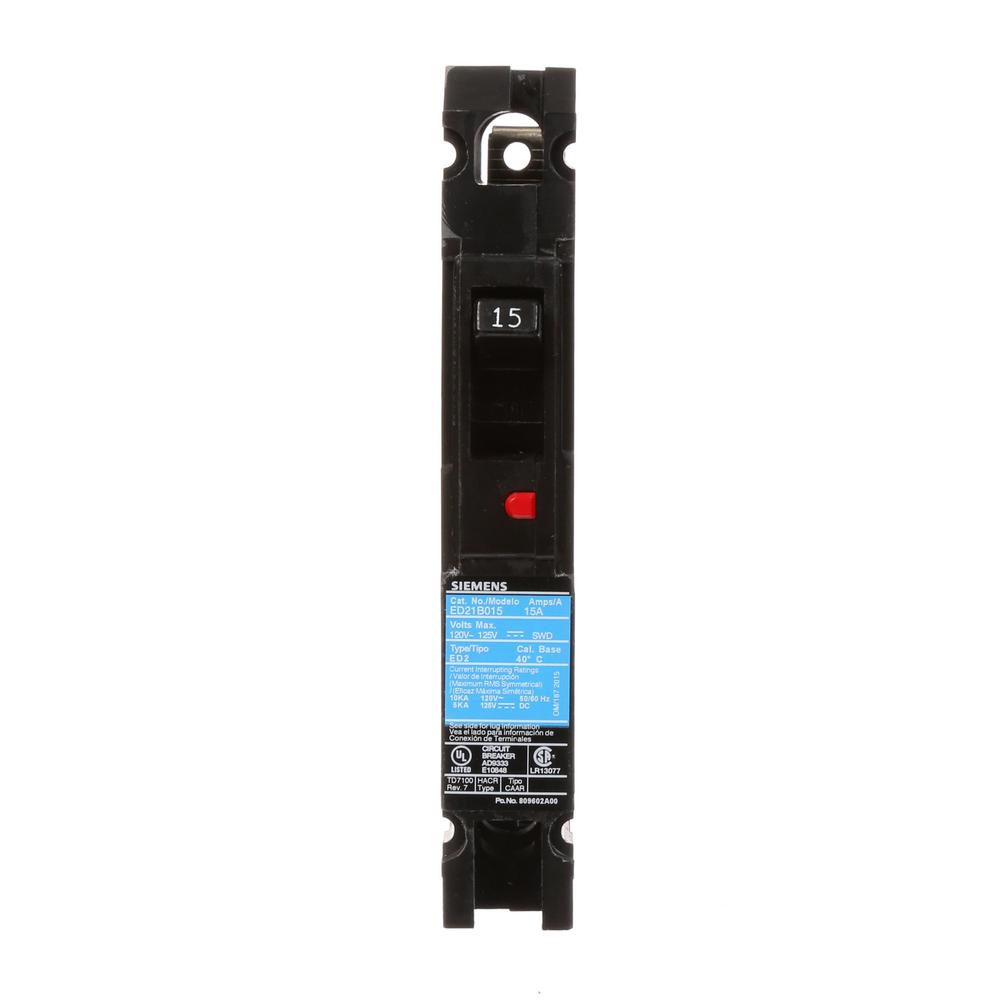 15amp Singlepole Type Mpcircuit Breakermp115u The Home Depot