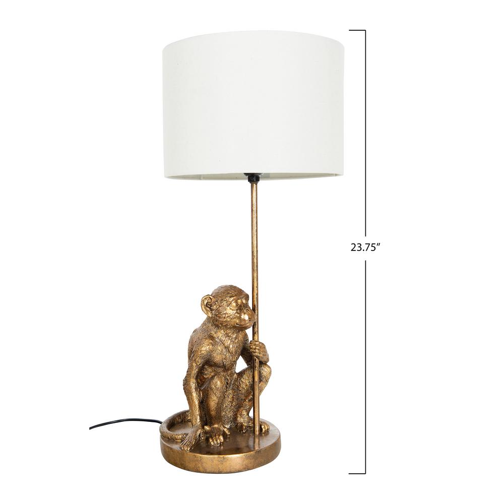 vintage monkey table lamp