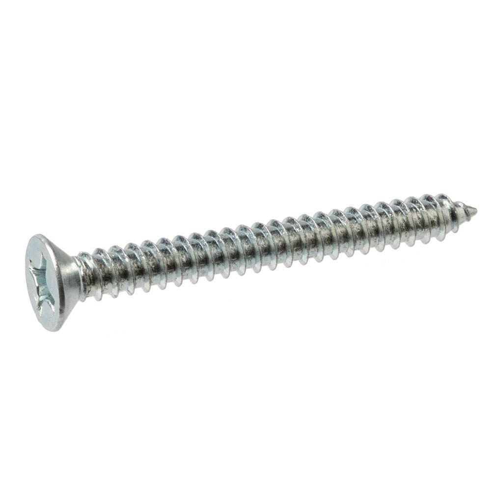 Hard-to-Find Fastener 014973289614 Phillips Flat Sheet Metal Screws Piece-100 4 x 3//4