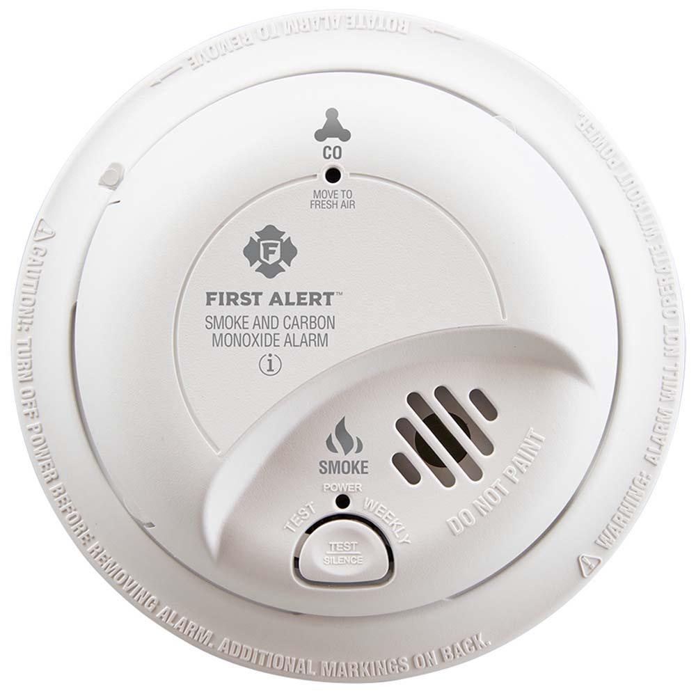 Hardwired Interconnected Smoke and CO Alarm with Battery Backup