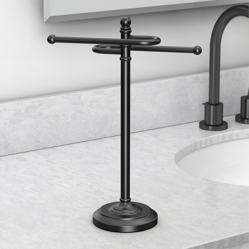 Black Towel Racks Bathroom Hardware The Home Depot