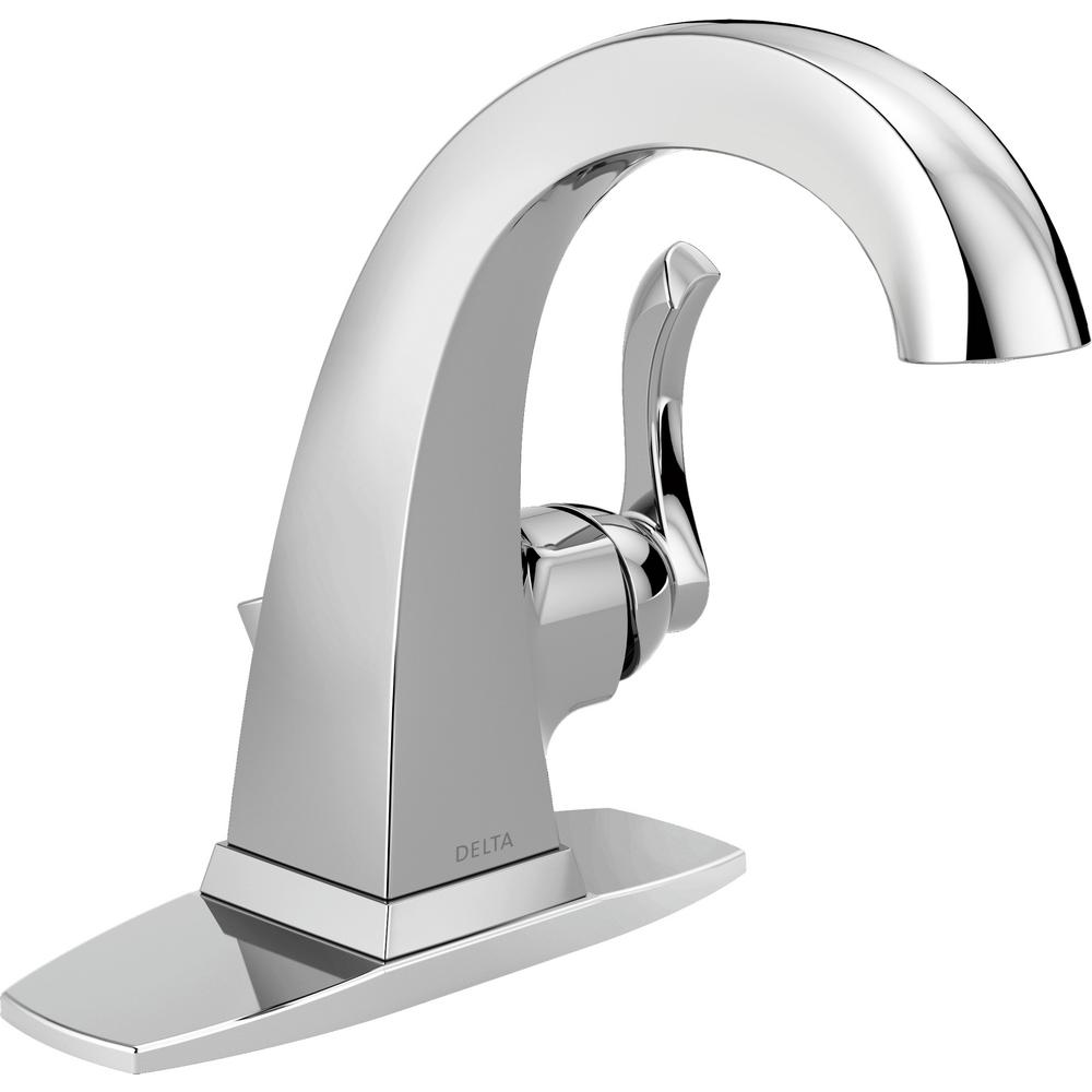 Delta Everly 4 in. Centerset SingleHandle Bathroom Faucet in Chrome