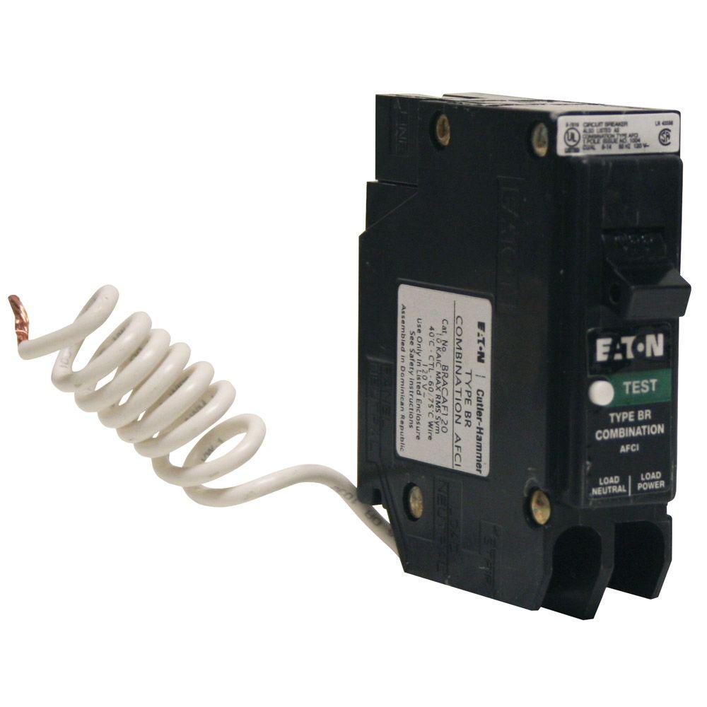 GE QLine 15 Amp SinglePole Arc Fault Combination Circuit Breaker