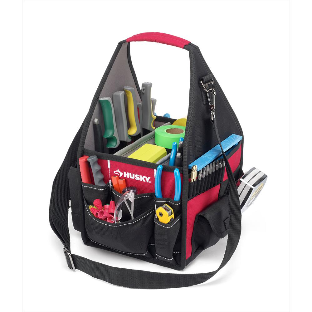 Husky 10 in. Electrician Tool Bag with Driver Wall88593N11 The Home Depot