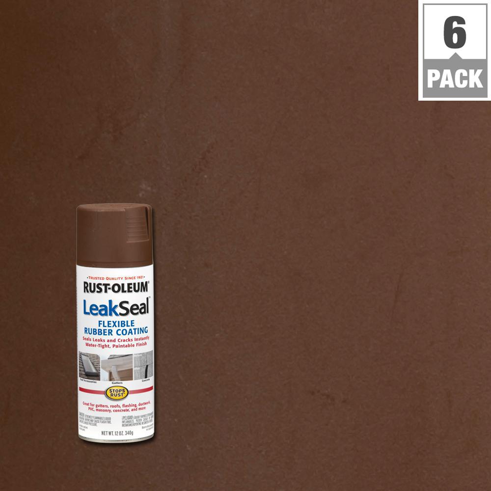 Rust-Oleum Stops Rust 12 Oz. LeakSeal Brown Spray (6-Pack)-267976 - The ...