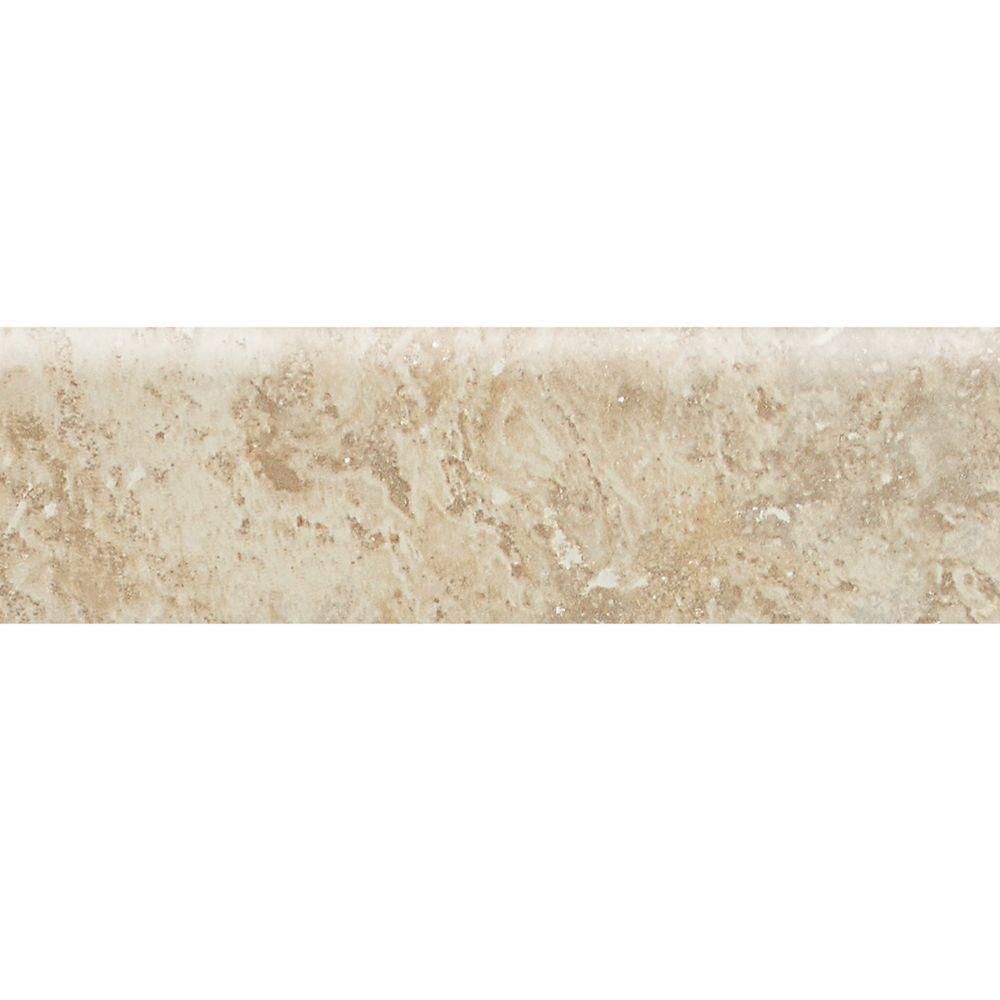 Daltile Heathland Raffia 3 in. x 12 in. Glazed Ceramic Bullnose Floor and Wall TileHL02P43C91P2