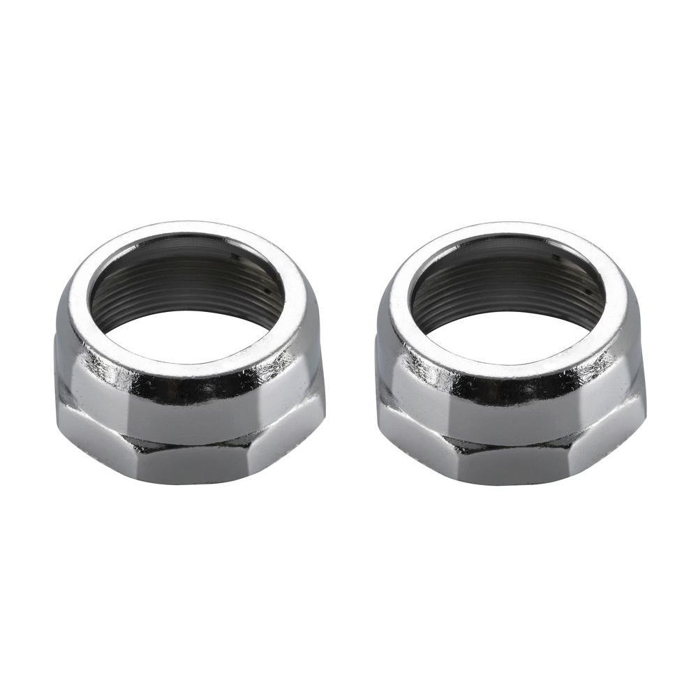 Glacier Bay Pair Of Bonnet Nuts In Chrome Rp90067 The Home Depot