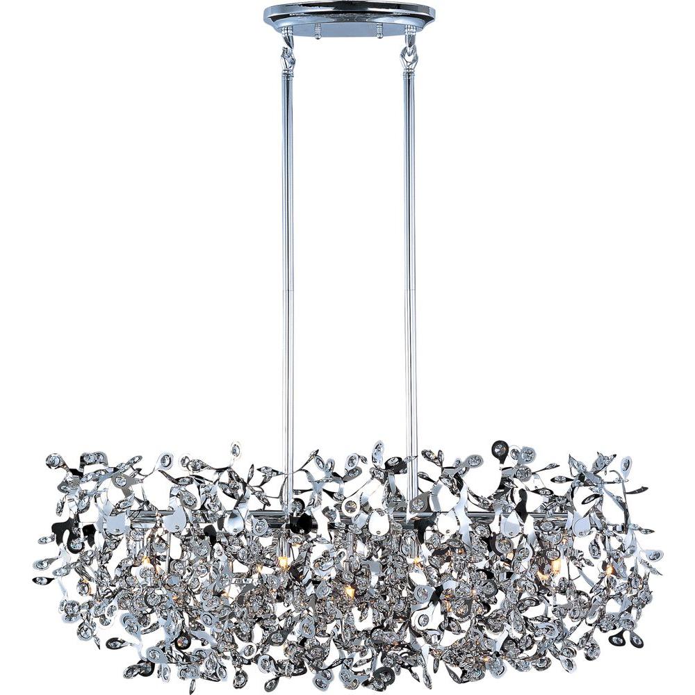 Maxim Lighting Comet 7 Light Polished Chrome Linear Pendant Maxim Lighting Comet 7 Light Polished