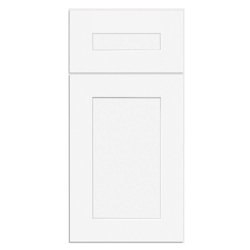 Home Decorators Collection Newport Assembled 24 X 36 X 12 In Plywood Shaker Wall Kitchen Cabinet Soft Close In Painted Pacific White W2436 Npw The Home Depot