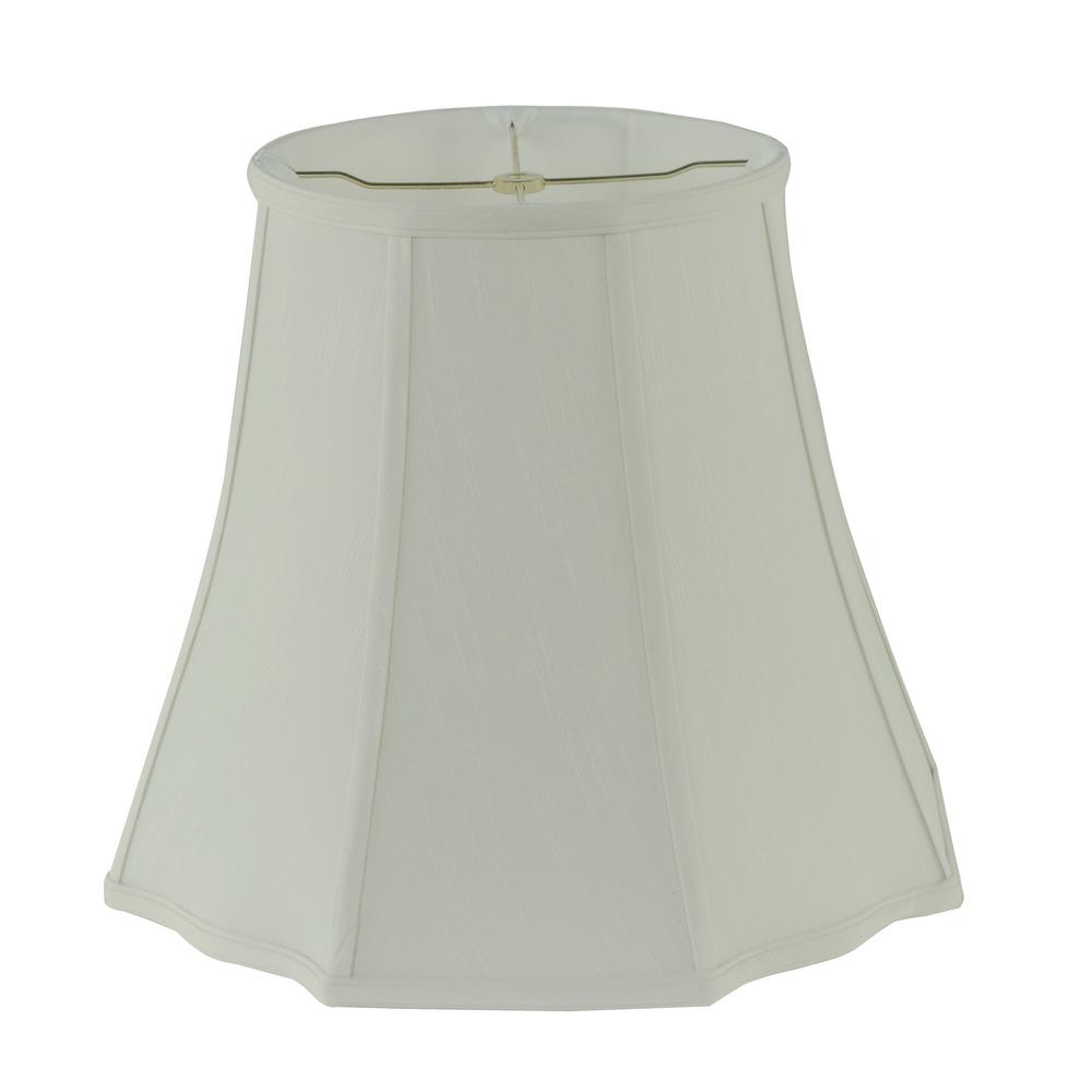 Hampton Bay Mix & Match Bavarian Grey Rectangle Bell Table Lamp Shade