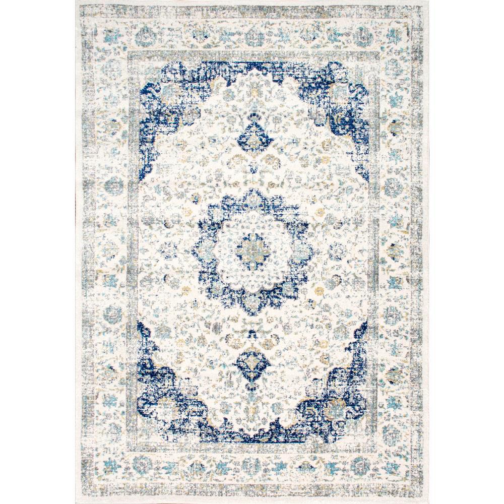 Nuloom Verona Vintage Persian Blue 10 Ft X 14 Ft Area Rug Rzbd07a 10014 The Home Depot