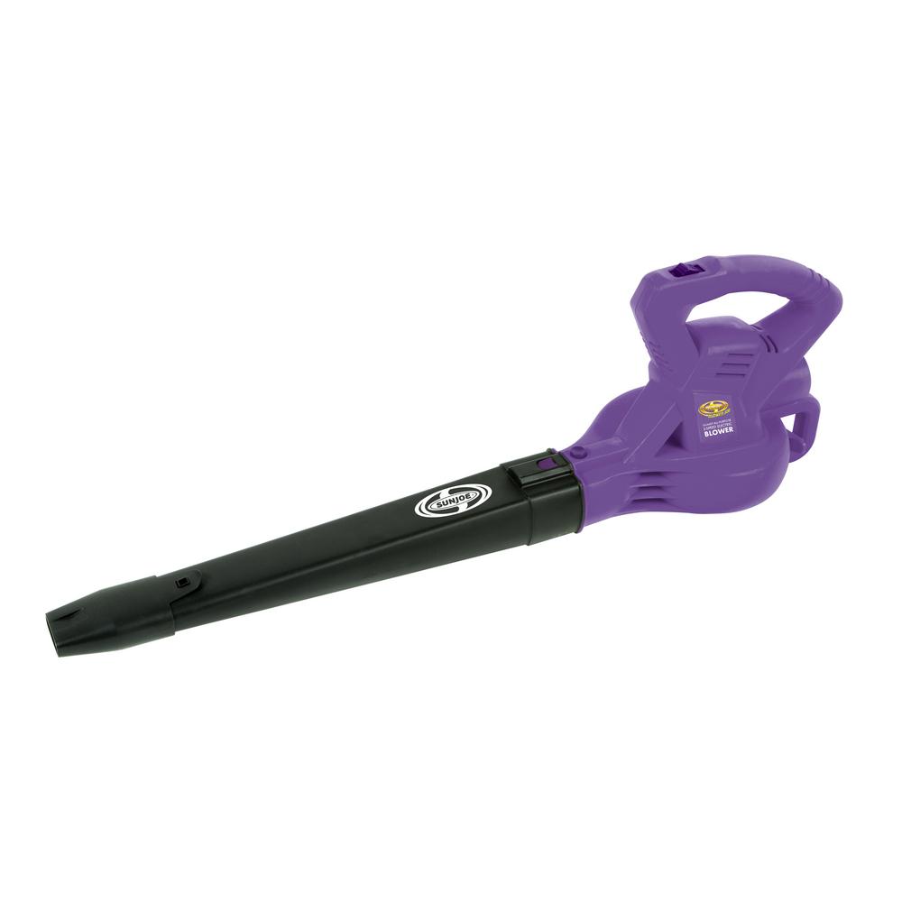 Sun Joe 215 MPH 240 CFM 10-Amp Electric Handheld Leaf Blower in Purple by Sun Joe