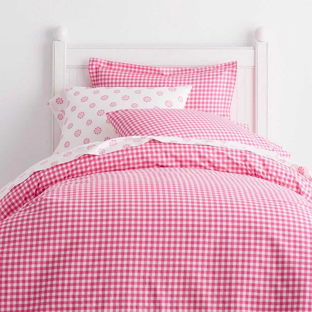 Company Kids By The Company Store Gingham Hot Pink 200 Thread