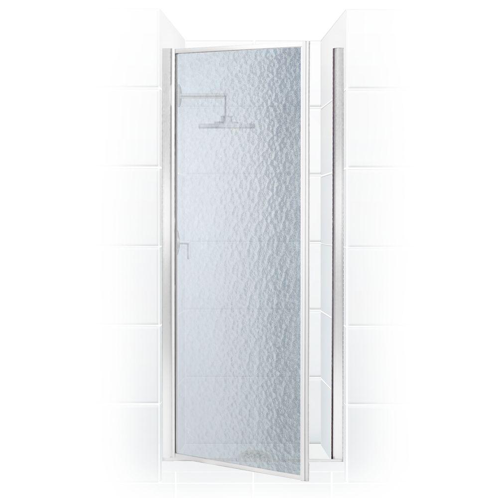 Coastal Shower Doors Legend Series 23 In X 64 Framed Hinged Coastal Shower Doors Legend Series 23 In X 64 Framed Hinged Door Platinum With Obscure Glass L23 66p A The Home Depot