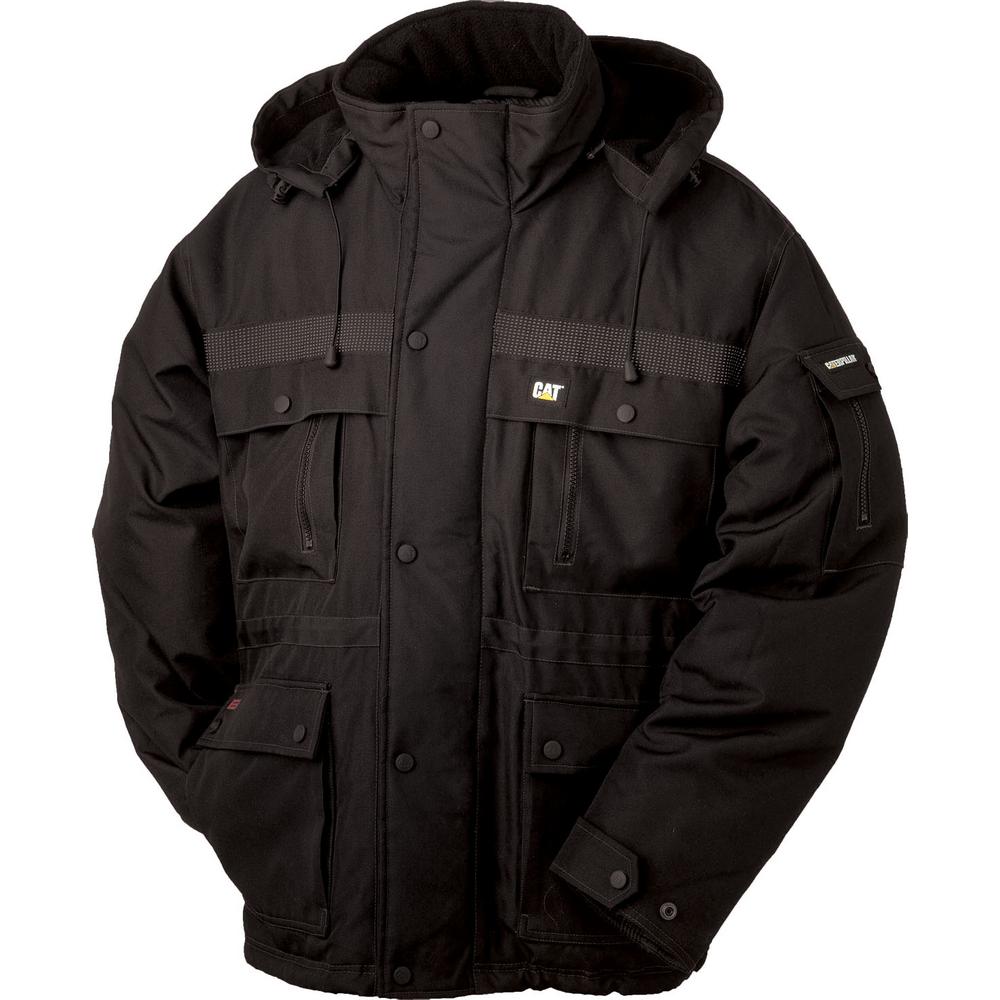 Caterpillar Men's X-Large Black Polyester Heavy-Insulated Waterproof ...