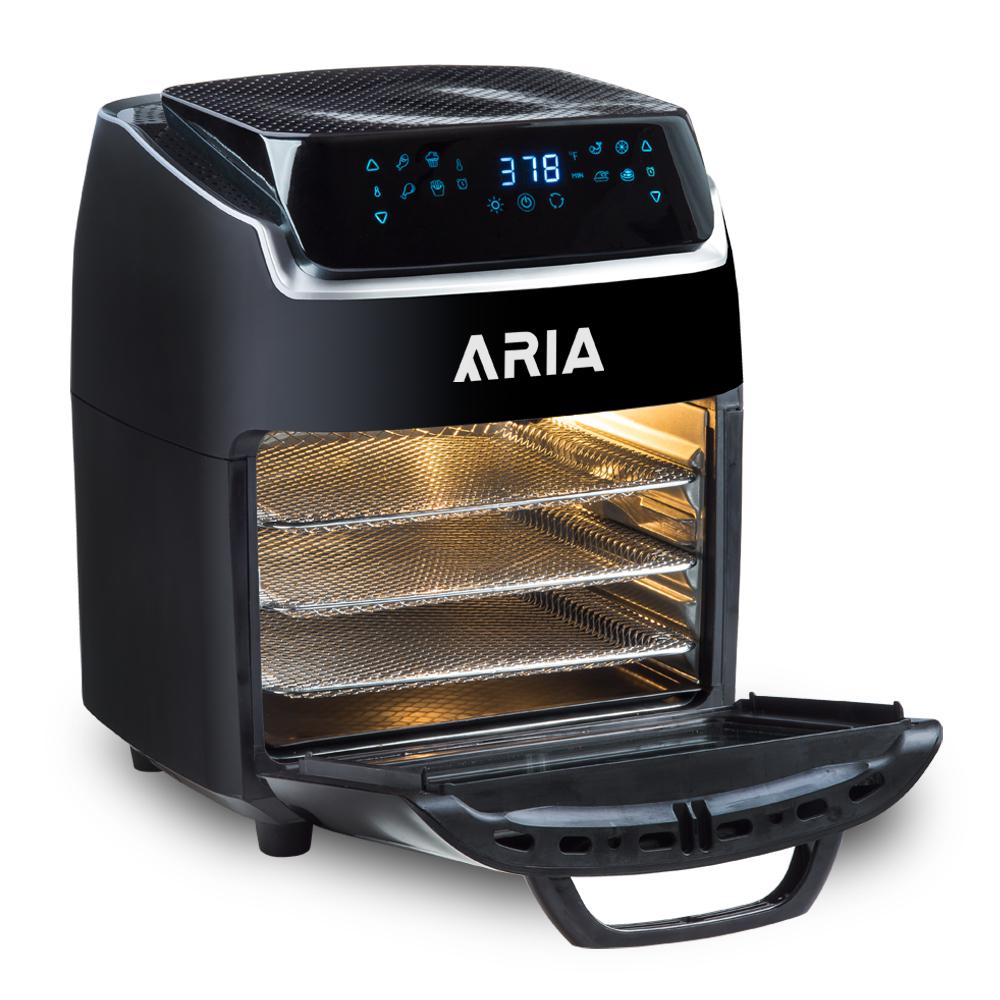 ARIA Aria 10 Qt. Black AirFryer with Recipe Book-AAFO-880 - The Home Depot