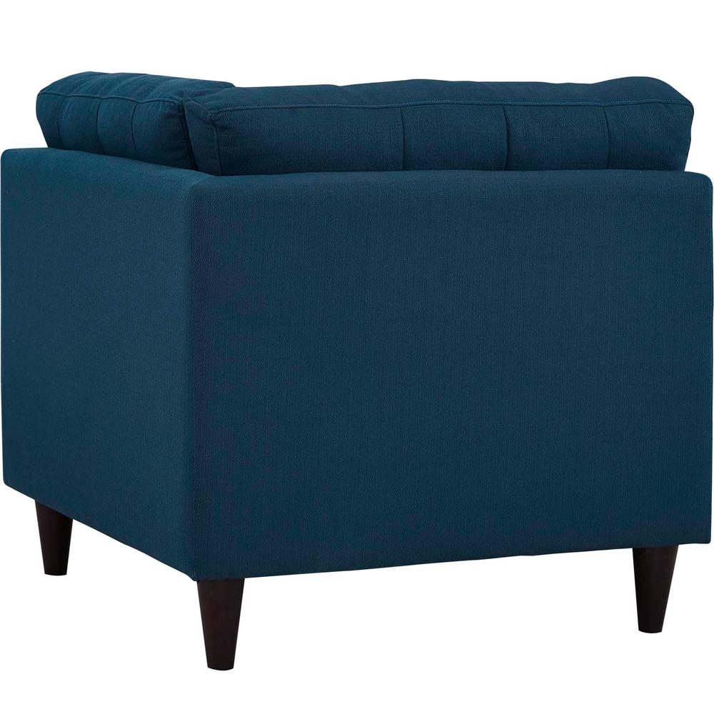 Empress Upholstered Fabric Corner Sofa In Teal