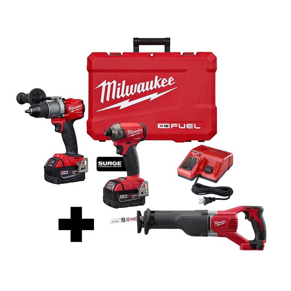 BT Milwaukee 2804-20 NEW M18 FUEL 18V Brushless 1//2 in Hammer Drill//Driver