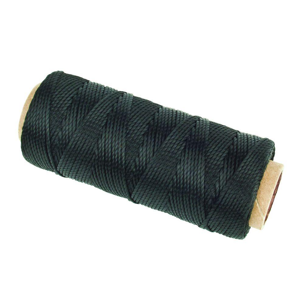 Everbilt 3/64 in. x 250 ft. Twisted Polypropylene Twine Rope, Black