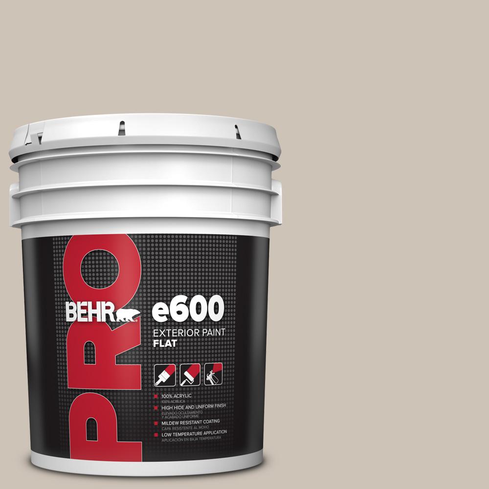 BEHR PRO 5 gal. 720C3 Wheat Bread Flat Exterior PaintPR61005 The