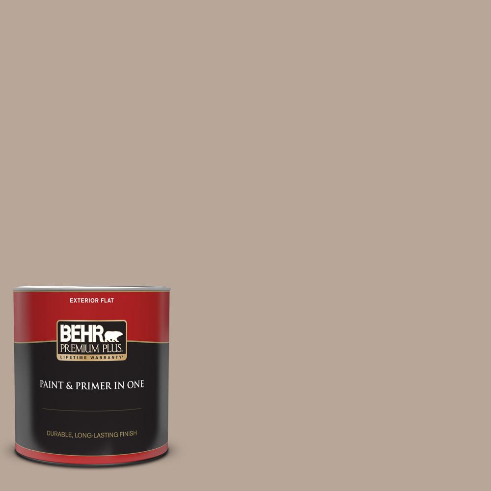 BEHR PREMIUM PLUS 1 qt. MQ237 Eiffel For You Flat Exterior Paint and