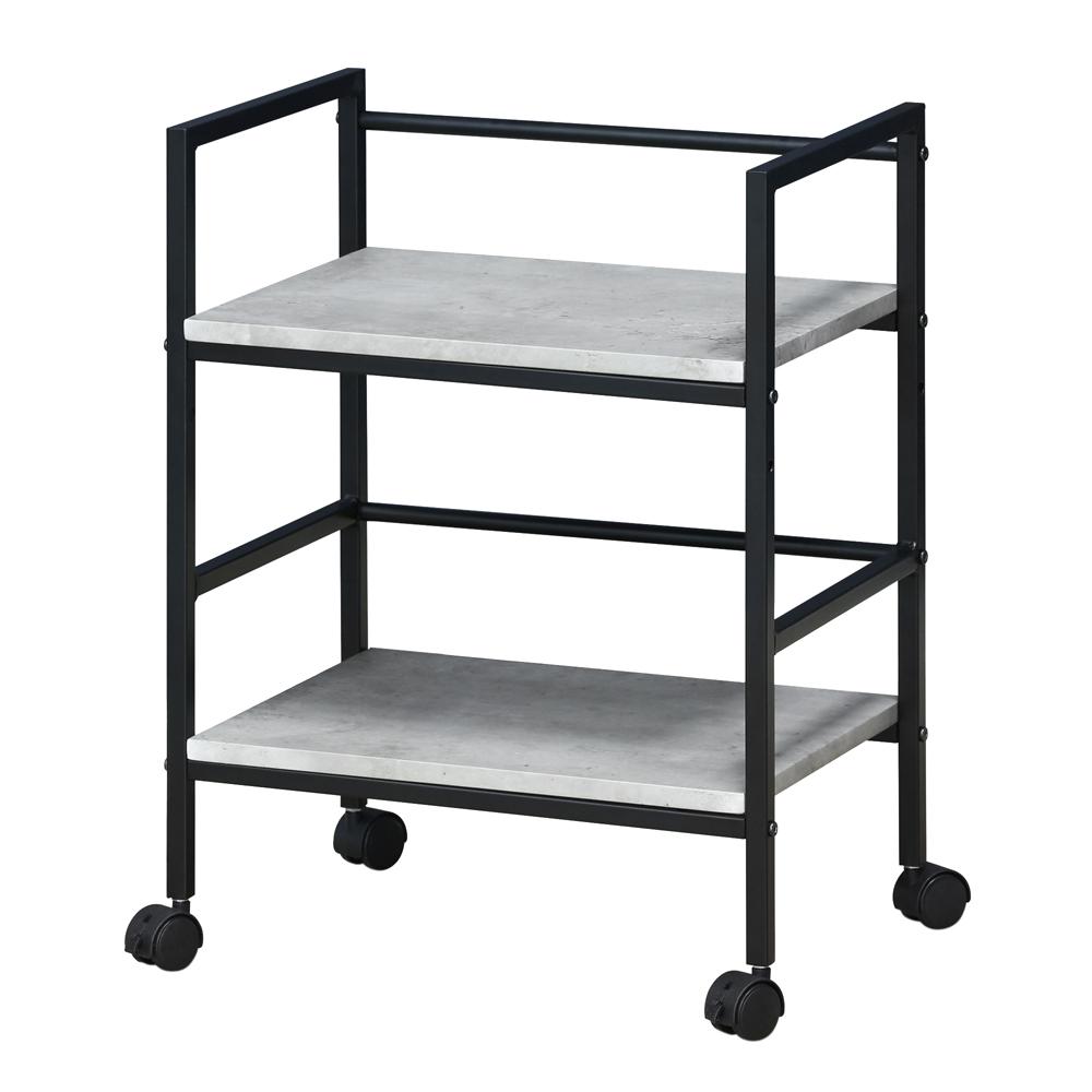 Furinno Modern Mdf 4 Wheeled Storage Cart In Stone Fm4560wsw The Furinno Modern Mdf 4 Wheeled Storage Cart In Stone