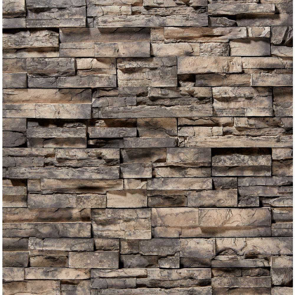 ClipStone 9 in. x 4 in. Manufactured Stone Prostack Ash Corner Siding ...