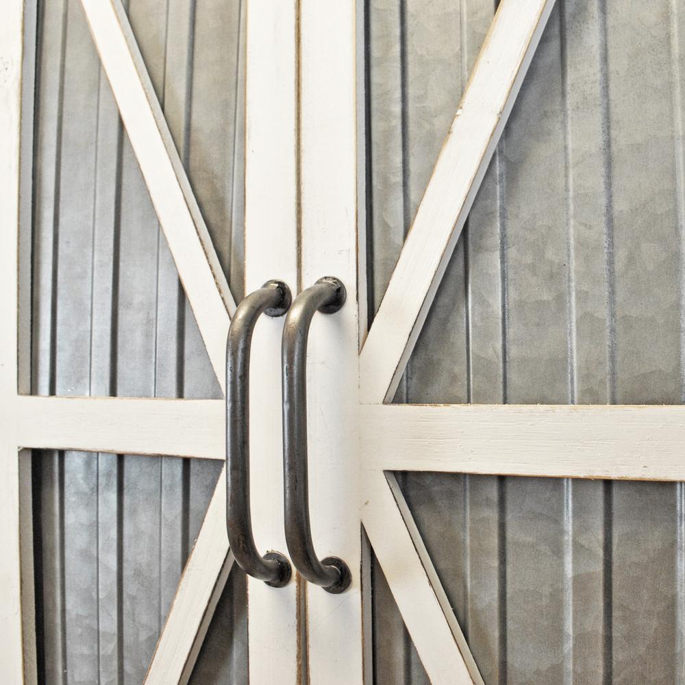 Firstime Co 34 In Wynne Distressed White Barn Door Firstime Co 34 In Wynne Distressed White Barn Door