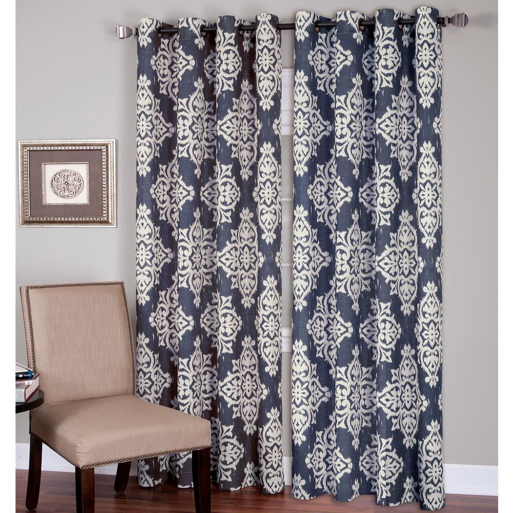 Elrene Medina Ikat Room Darkening Window Curtain 14991nav The