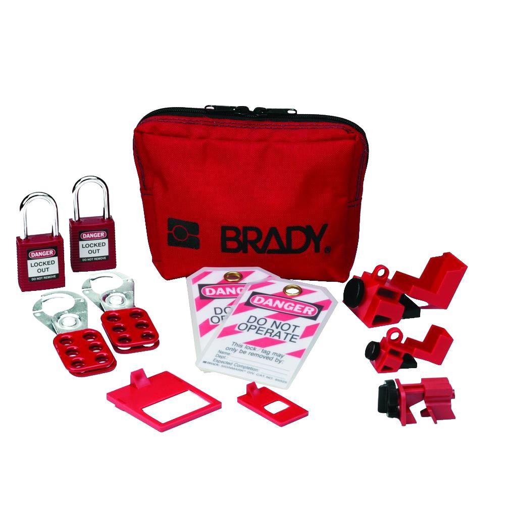 Includes 2 48 Chains Includes 2 48 Chains LK042R Brady Prinzing Chain Lockout Kit with Carrying Case