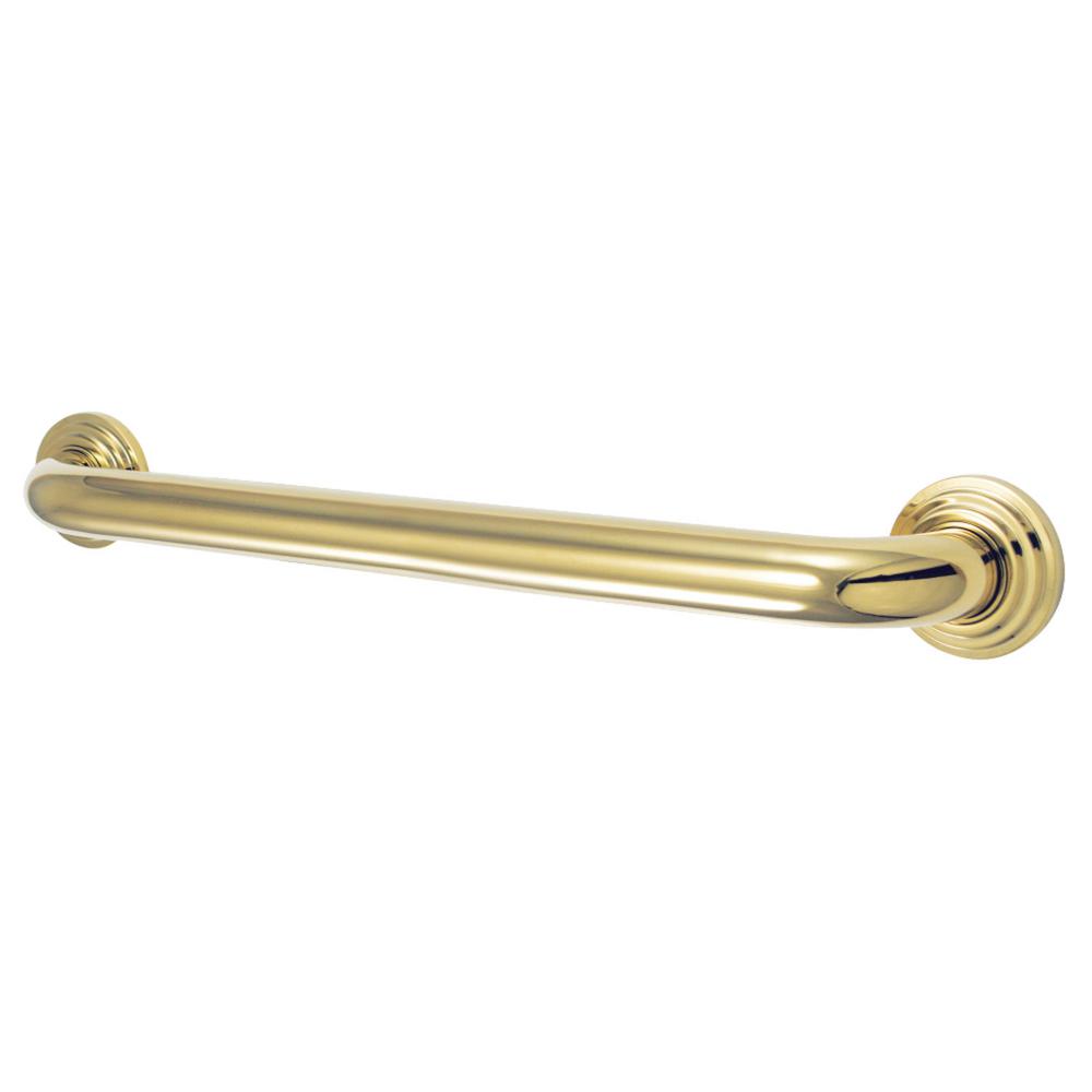 Kingston Brass Milano 18 in. x 11/4 in. Grab Bar in Polished Brass