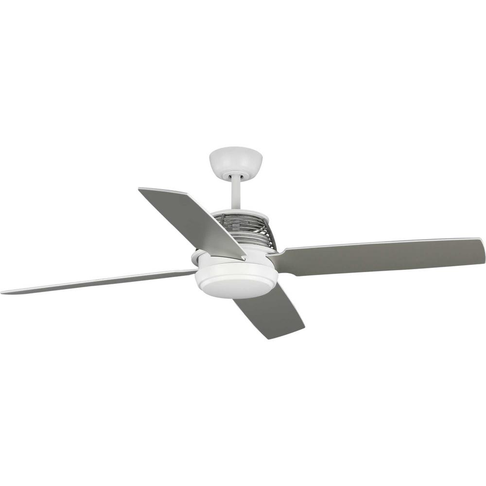 Progress Lighting Shaffer 56 In 4 Blade White Ceiling Fan