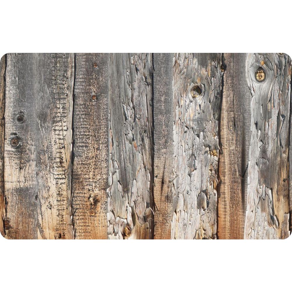 Bungalow Flooring Multi Color 18 in. x 27 in. Neoprene Fresh Citrus