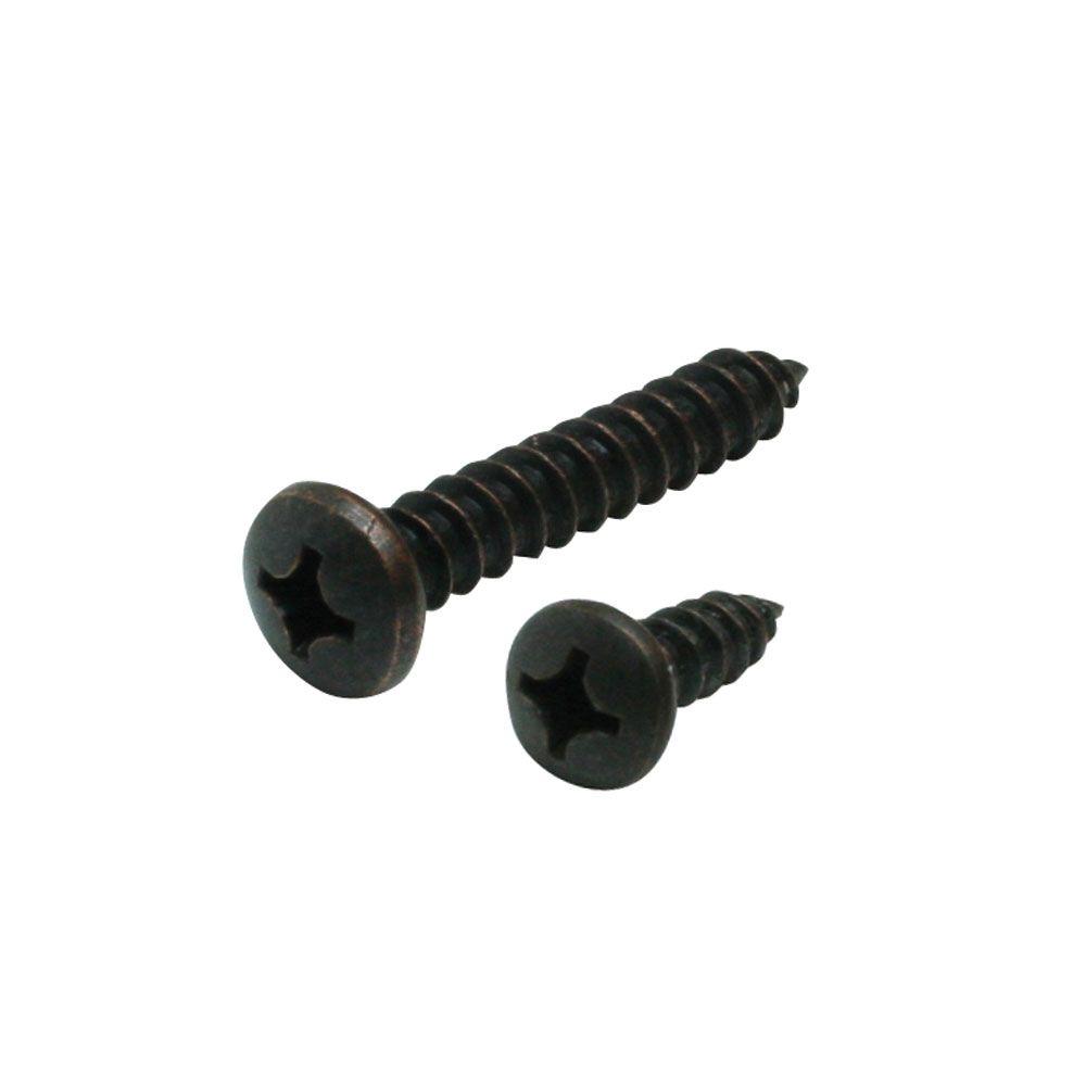 Everbilt 7 x 11/4 in. and 7 x 1/2 in. Gray Shelf Bracket Screw Kit