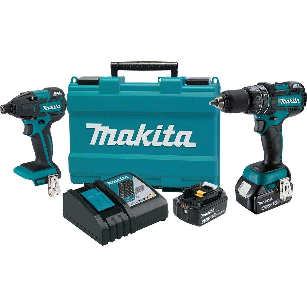 Makita 18-Volt LXT Lithium-Ion Brushless Cordless Hammer Drill/Impact ...