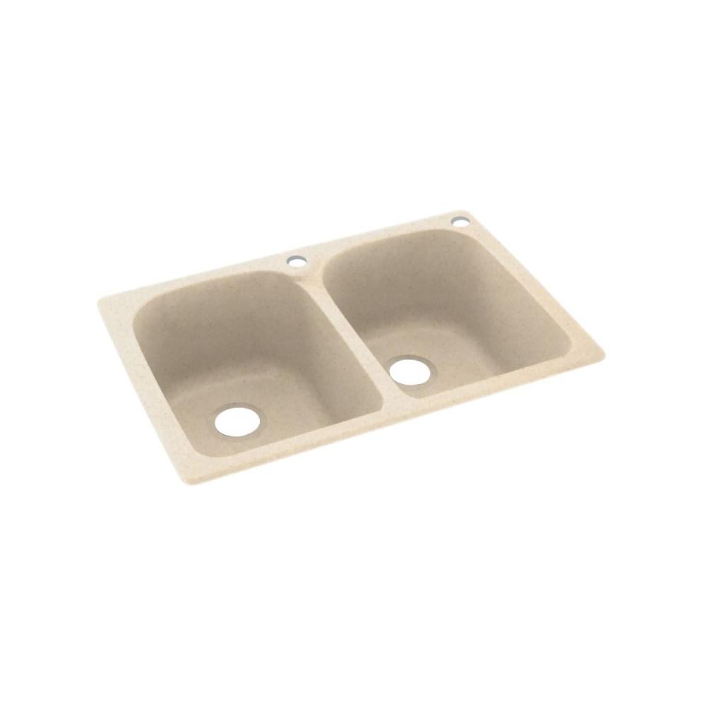 Swan Dual Mount Solid Surface 33 In X 22 2 Hole 50 Double Swan Dual Mount Solid Surface 33 In X