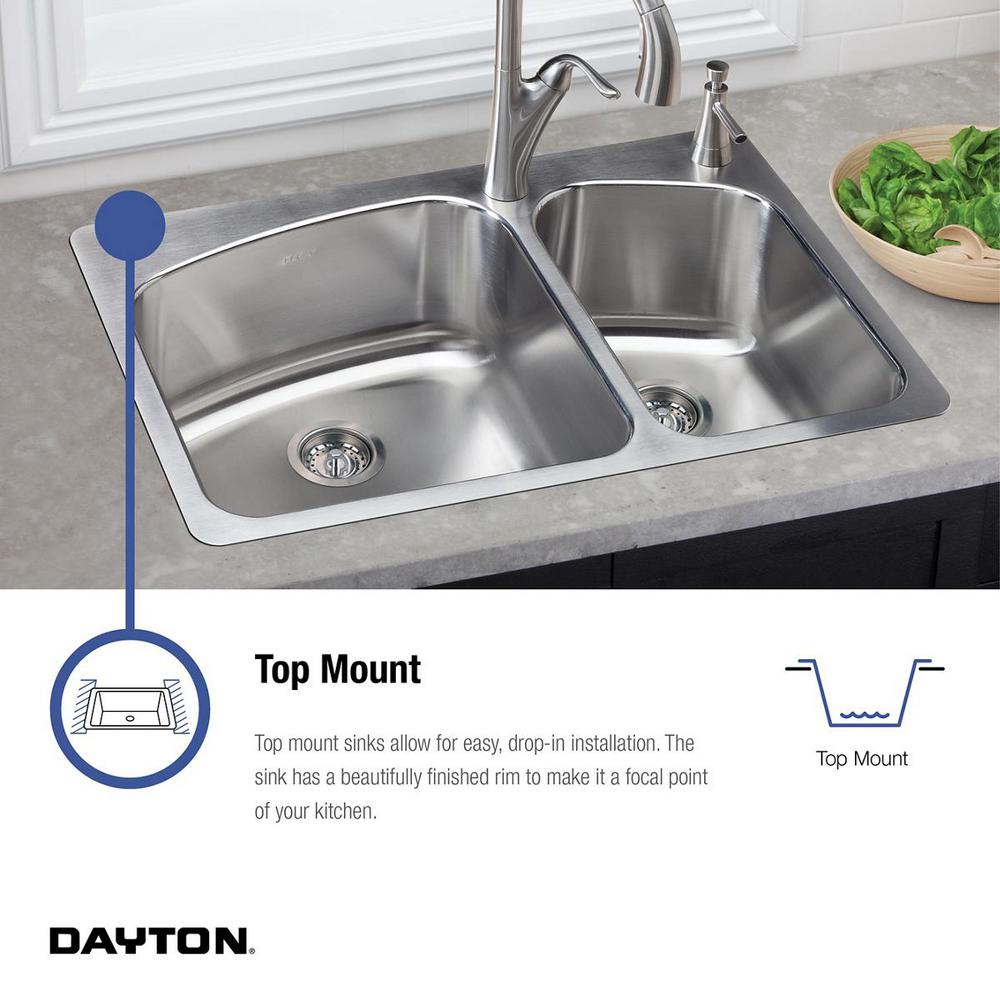 Elkay Dayton Drop In Stainless Steel 25 3 Hole Single Bowl Kitchen Sink D125213 The Home Depot - Elkay 8 Piece Steel Kitchen Sink Mounting Clips Elkay Dayton Drop In Stainless Steel 25 3 Hole Single Bowl Kitchen Sink D125213 The Home Depot - Elkay 8 Piece Steel Kitchen Sink Mounting Clips