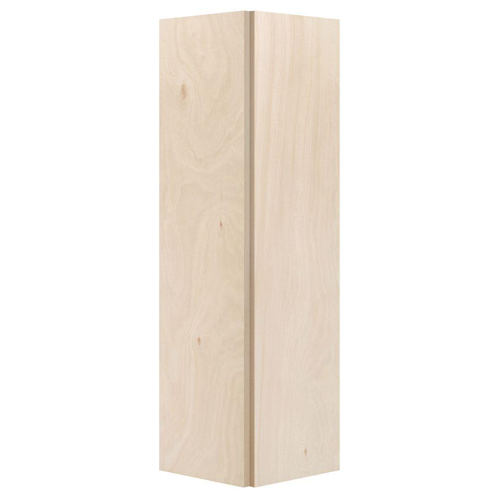 Steves Sons 32 In X 80 Flush Hollow Core Unfinished Hardwood Flush Hollow Core Unfinished Hardwood Interior Closet Bi Fold Door